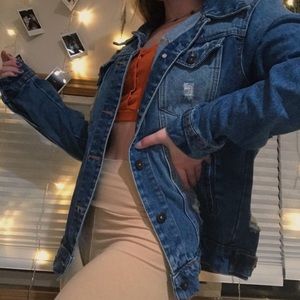 Blue Age Jeans USA ripped jean jacket